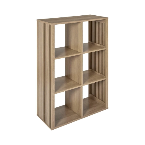 Regał 70 cm, z 6 półkami naturalny Klaus 
