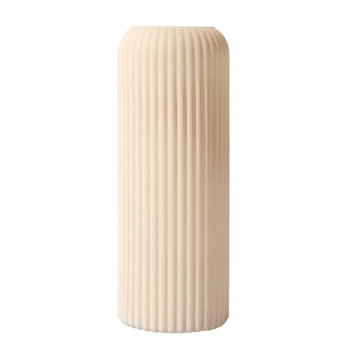 Wazon 25 cm kremowy prosty Terra 