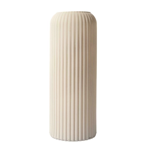 Wazon 25 cm szary prosty Terra 