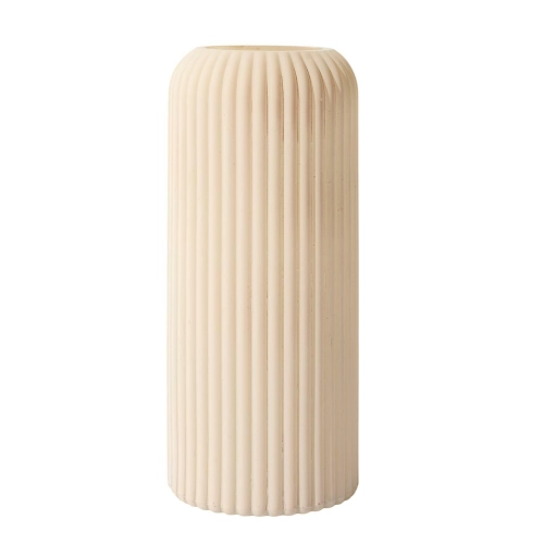 Wazon 20 cm kremowy prosty Terra 
