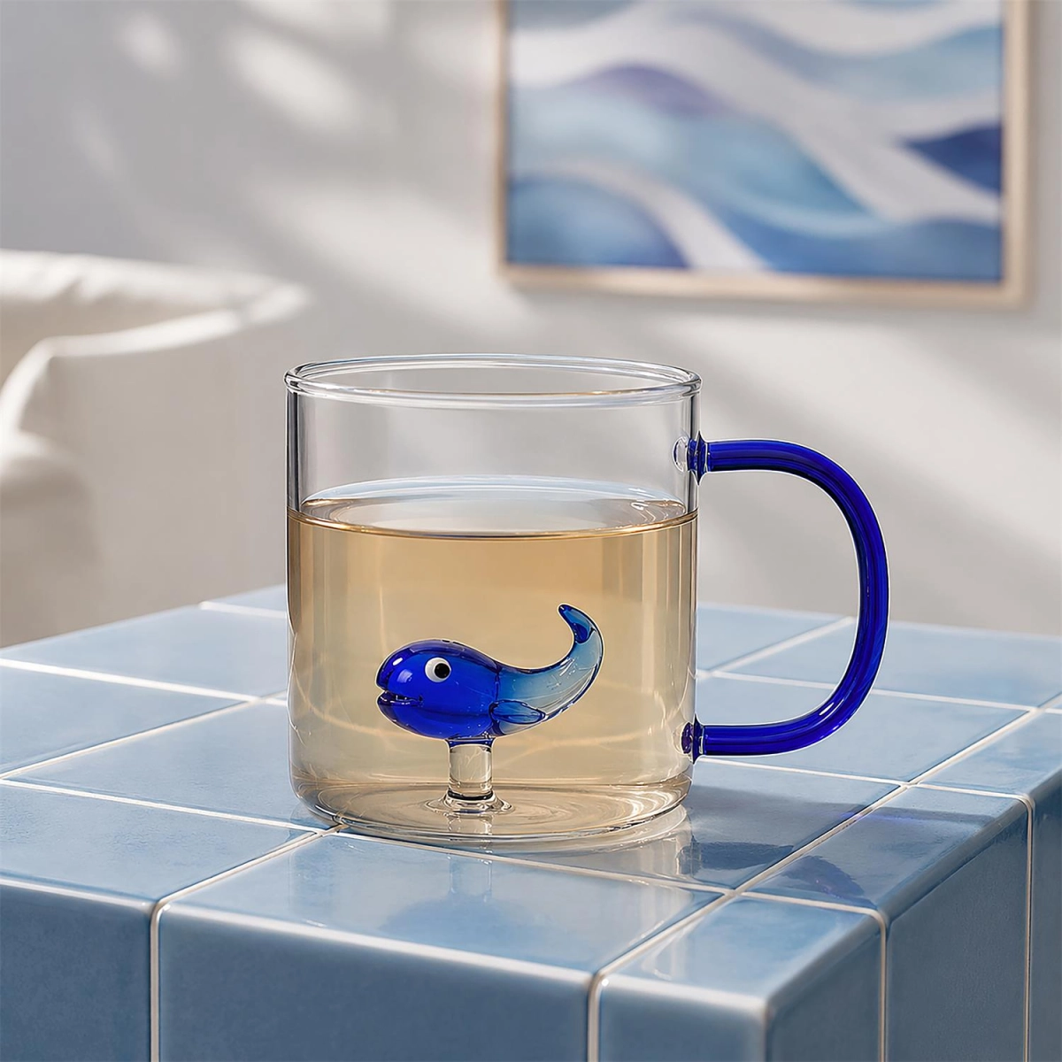 Kubek z figurką 300ml wieloryb