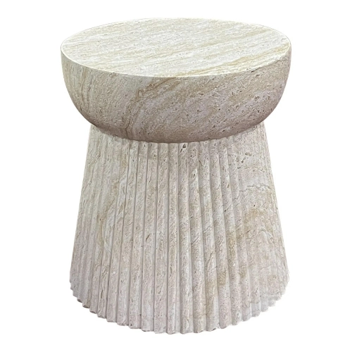 Stolik kawowy okrągły 37 cm, kamień Bonn