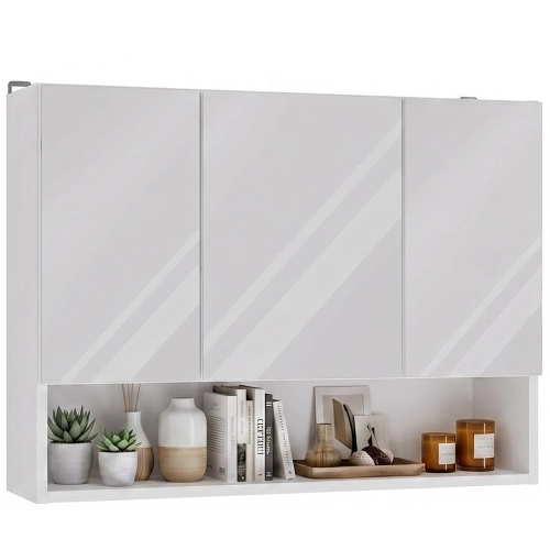 Szafka łazienkowa wisząca 80 cm, z lustrami i półką Pola 3DL/P