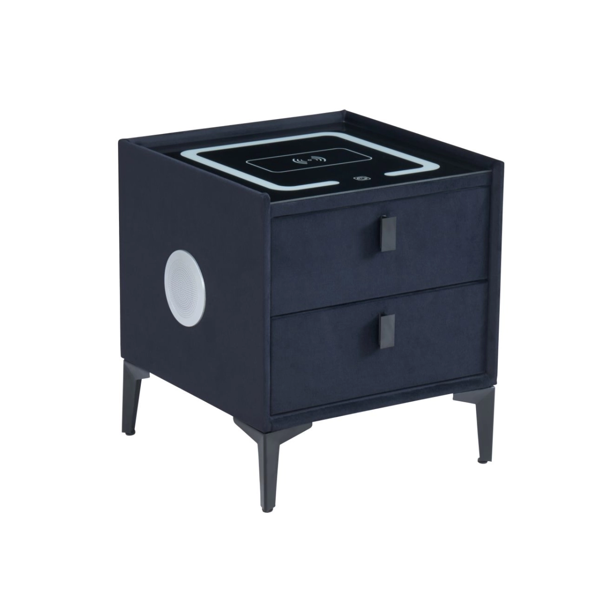 PRZEDSPRZEDAŻ -15% do 22.10 ! Szafka nocna SMART - velvet czarna Riviera 100