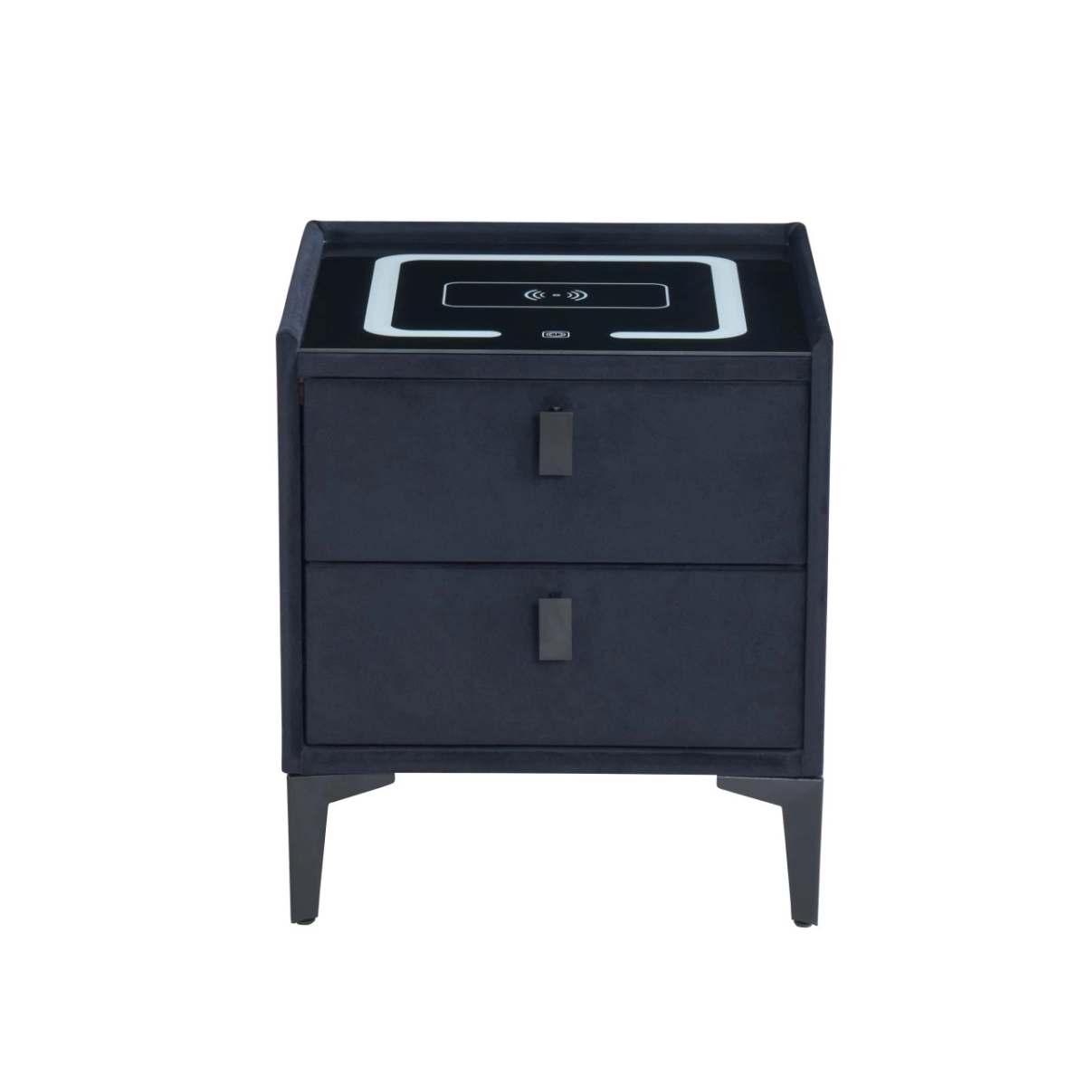PRZEDSPRZEDAŻ -15% do 22.10 ! Szafka nocna SMART - velvet czarna Riviera 100
