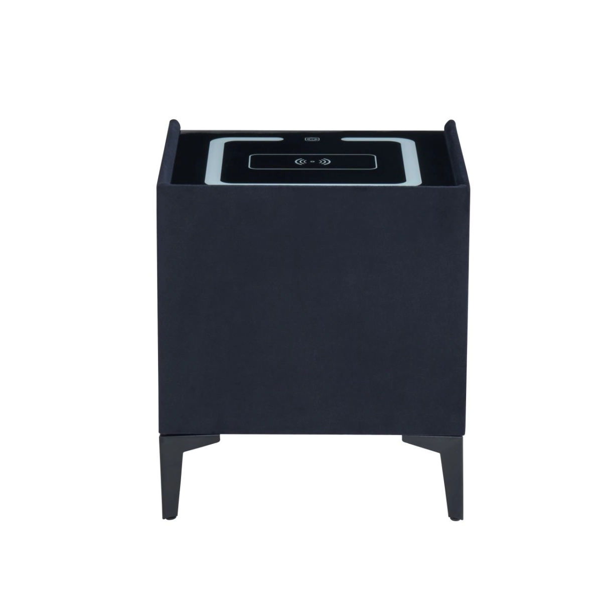 PRZEDSPRZEDAŻ -15% do 22.10 ! Szafka nocna SMART - velvet czarna Riviera 100