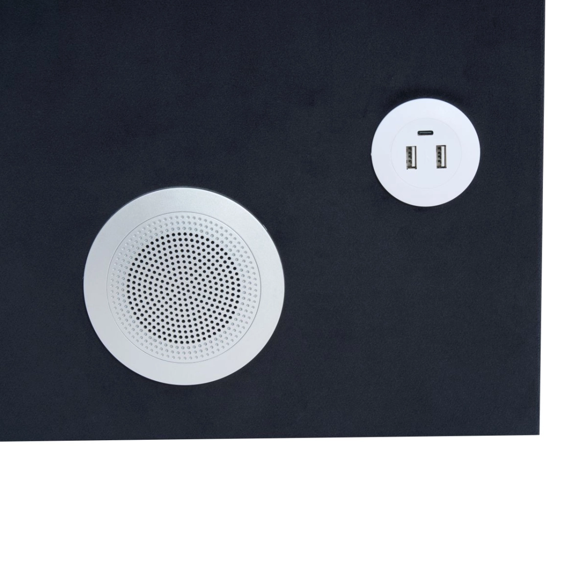 PRZEDSPRZEDAŻ -15% do 22.10 ! Szafka nocna SMART - velvet czarna Riviera 100