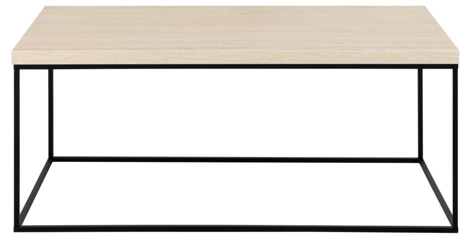 Stolik Barossa 110x55cm beżowy trawertyn