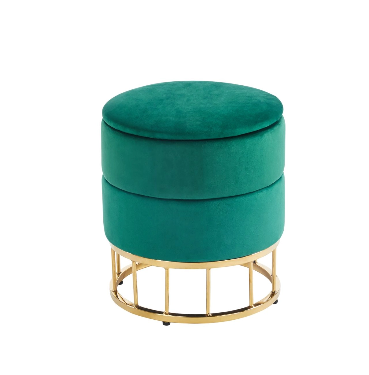 Pufa velvet (zielona)