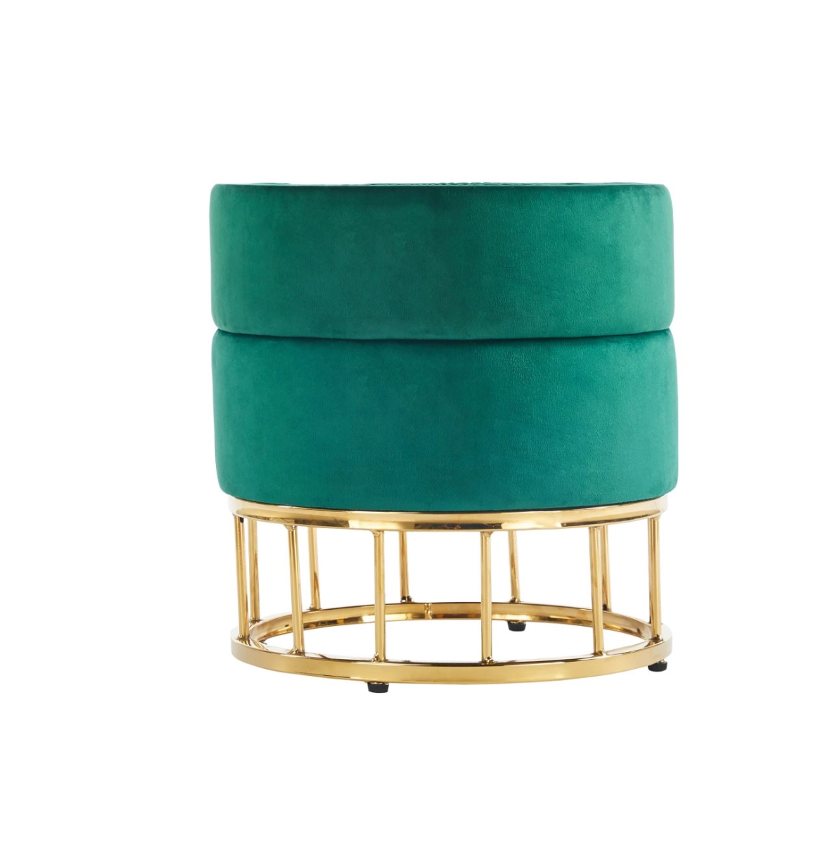 Pufa velvet (zielona)