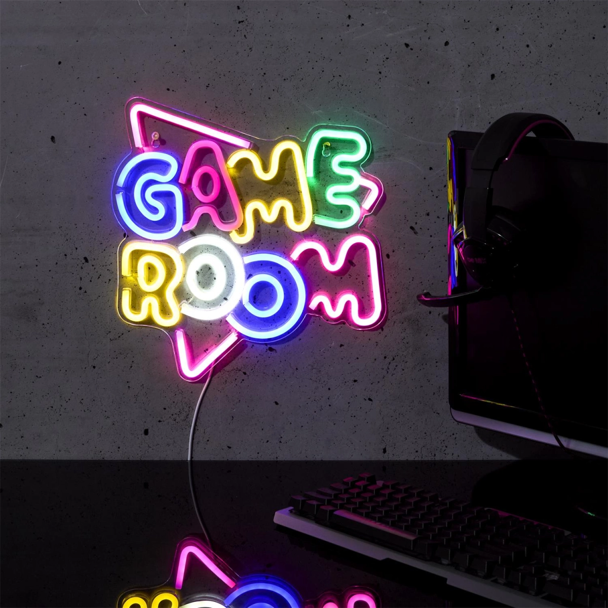 Lampka LED neon Game room