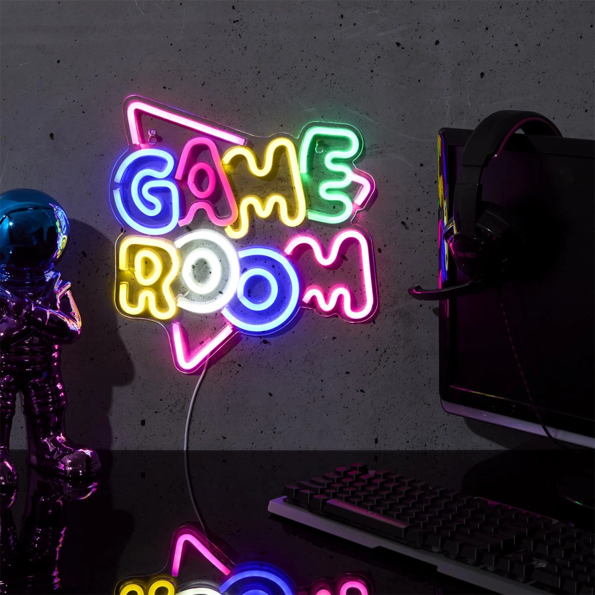 Lampka LED neon Game room