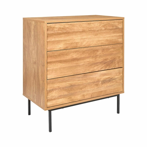 Komoda 72 cm, z 3 szufladami naturalna Celia
