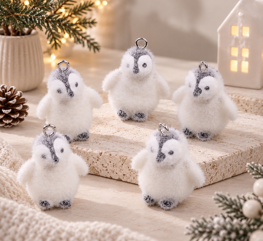 Zestaw 10 sztuk dekoracji Pingwiny SHP PENGUIN