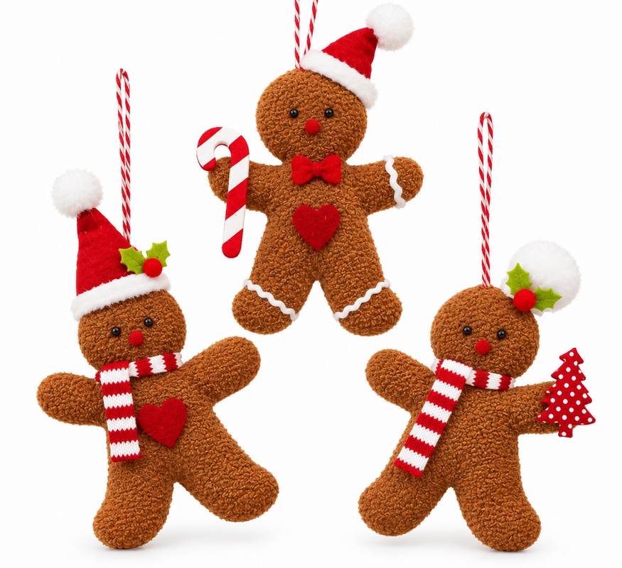 Zestaw 3 sztuk dekoracji pierniki SHP COOKIE