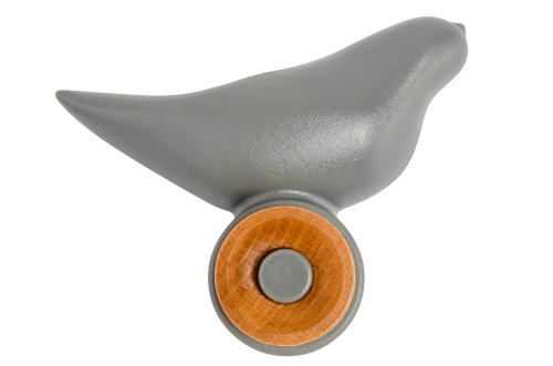 Wieszak dekoracyjny szary, Bird
