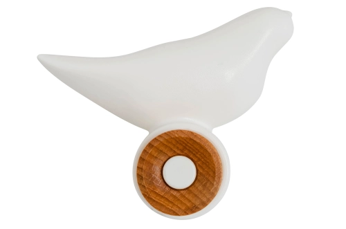 Wieszak dekoracyjny biały, Bird