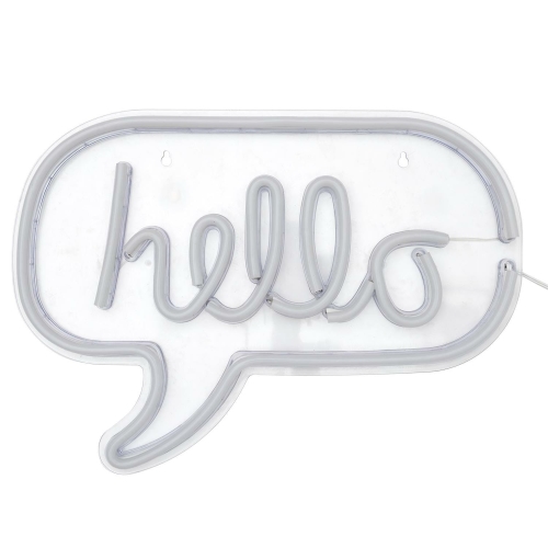 Lampa neon led "Hello"
