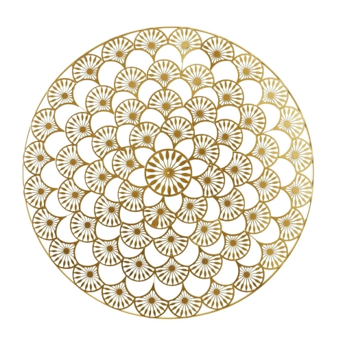 Dekoracja ścienna okrągła 70 cm, w stylu glamour Mandala