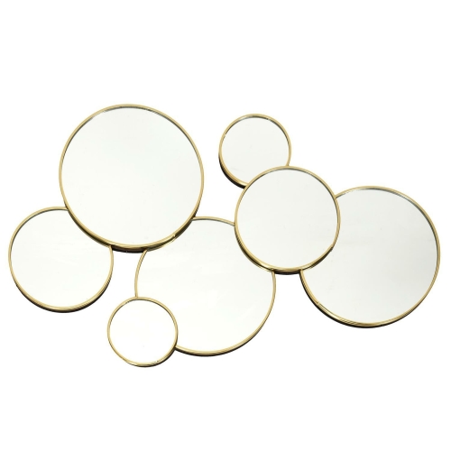 Dekoracja z okrągłych luster, w stylu glamour Aindar 