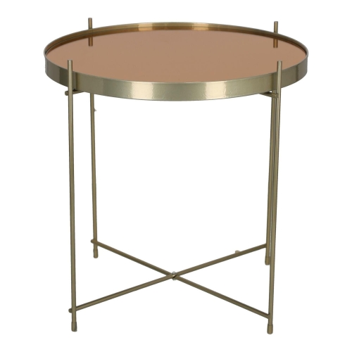 Stolik kawowy okrągły 48 cm, złoty Venezia