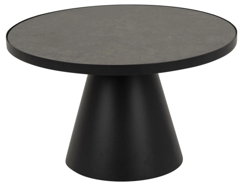 Stolik kawowy okrągły 85 cm, z ceramicznym blatem, Soli 