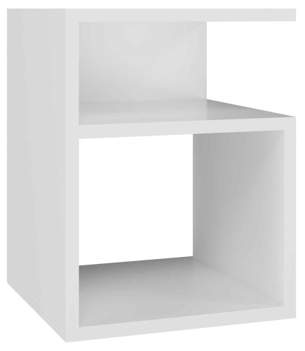 Szafka nocna 30 cm, biała matowa do sypialni Tini