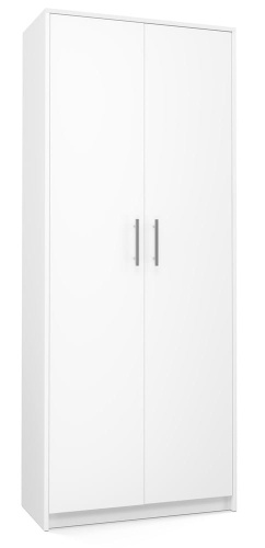 Regał do biura zamykany na segregatory, biały matowy Oliv 2D