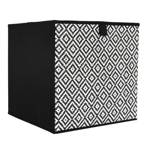 Pudełko do regału czarne 30x30 cm Braid 