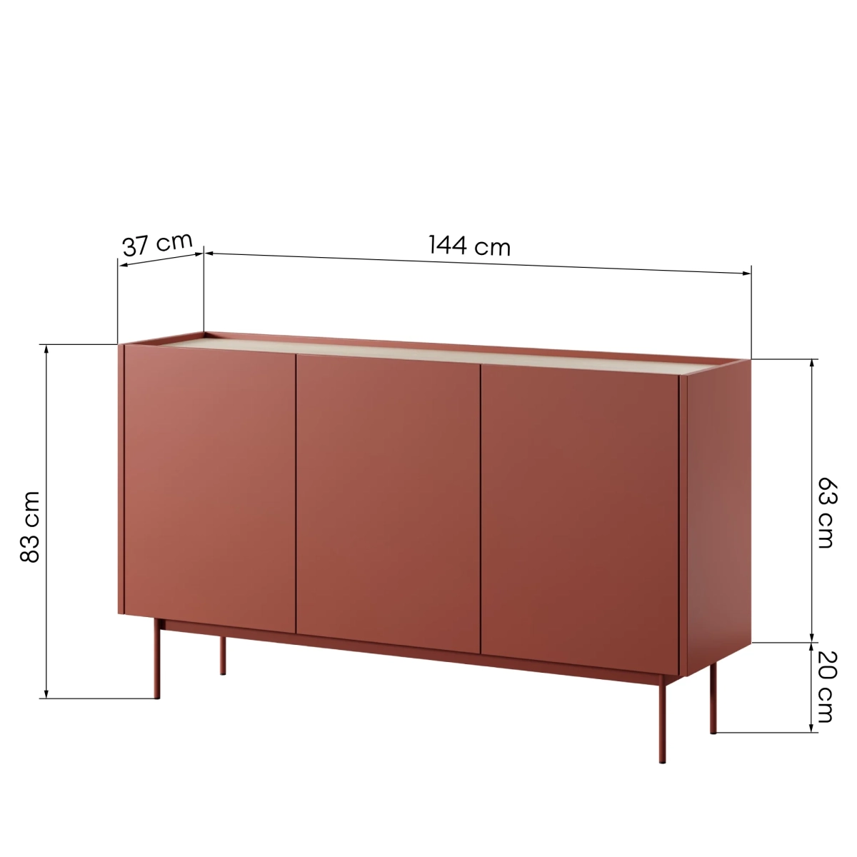 komoda-trzydrzwiowa-color-ceglasta-dab-linea (4).webp