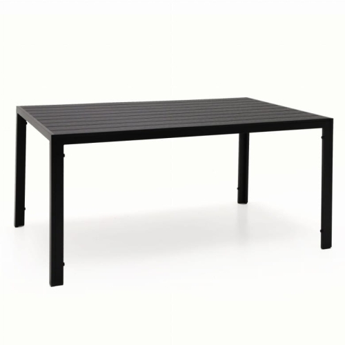 Stół ogrodowy czarny na taras 150x90 cm, do ogrodu