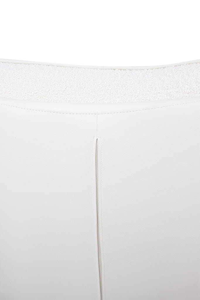 Fotel bujany OTILIA TEDDY biały