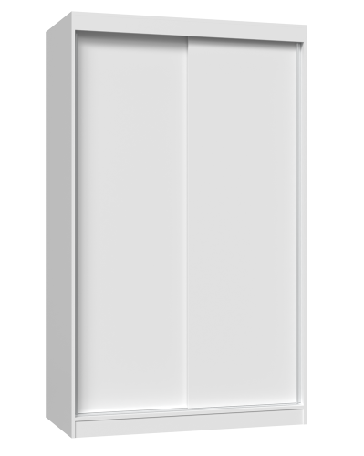 Szafa biała matowa 120 cm, z drzwiami przesuwnymi do przedpokoju Iga 120B 