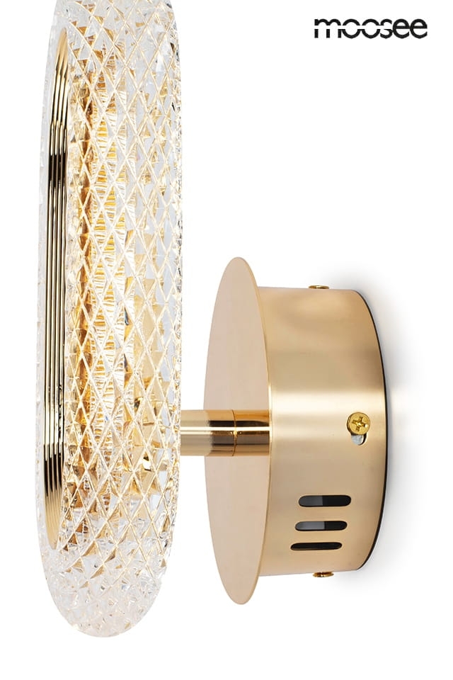MOOSEE lampa ścienna JEWEL złota