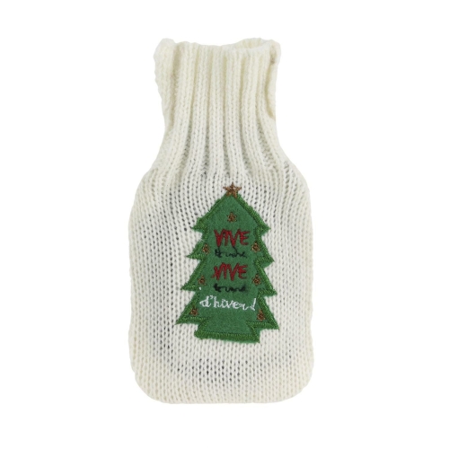 Termofor świąteczny, biały Choinka