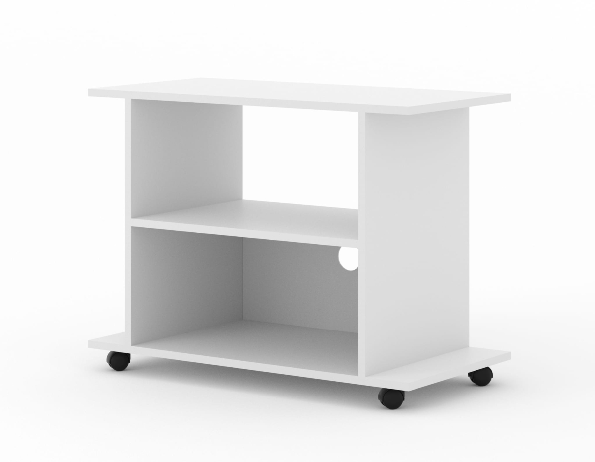 Szafka RTV na kółkach Yogi biały mat