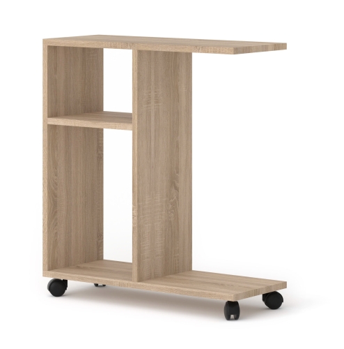 Stolik na kółkach do salonu, dąb sonoma Trasco 1