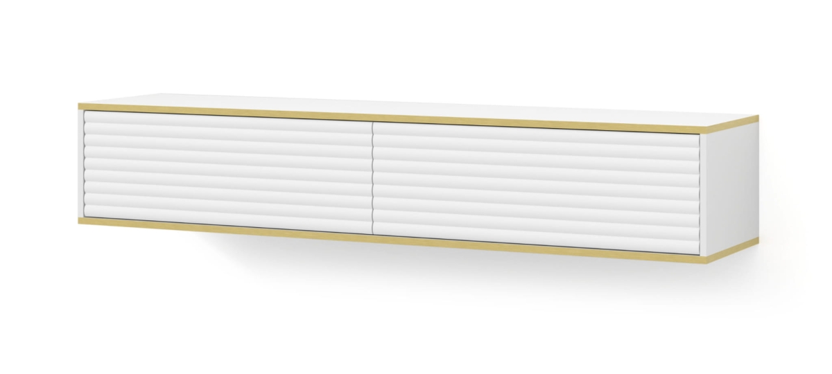 Szafka RTV wisząca Subi 180 biały mat