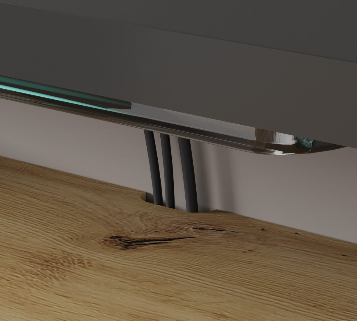 Półka pod telewizor wisząca Dedal 90 cm dąb artisan