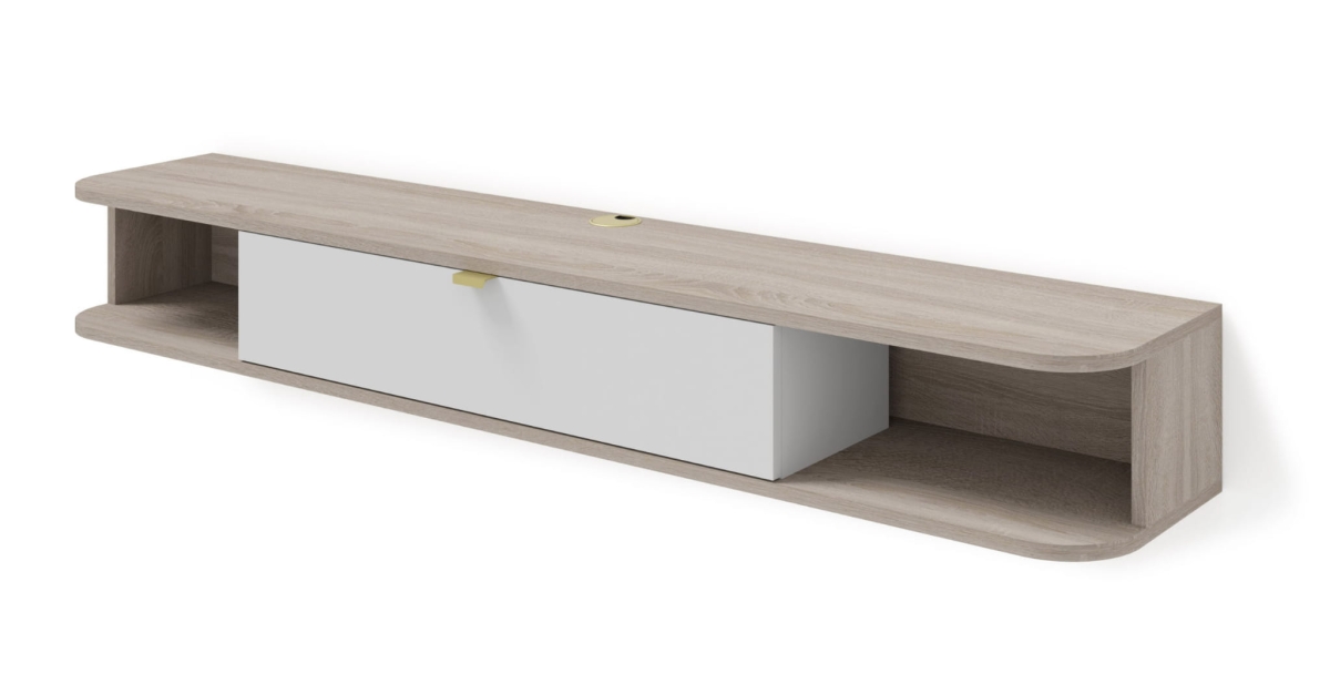 Szafka RTV wisząca Icarus 156 dąb sonoma / biały mat