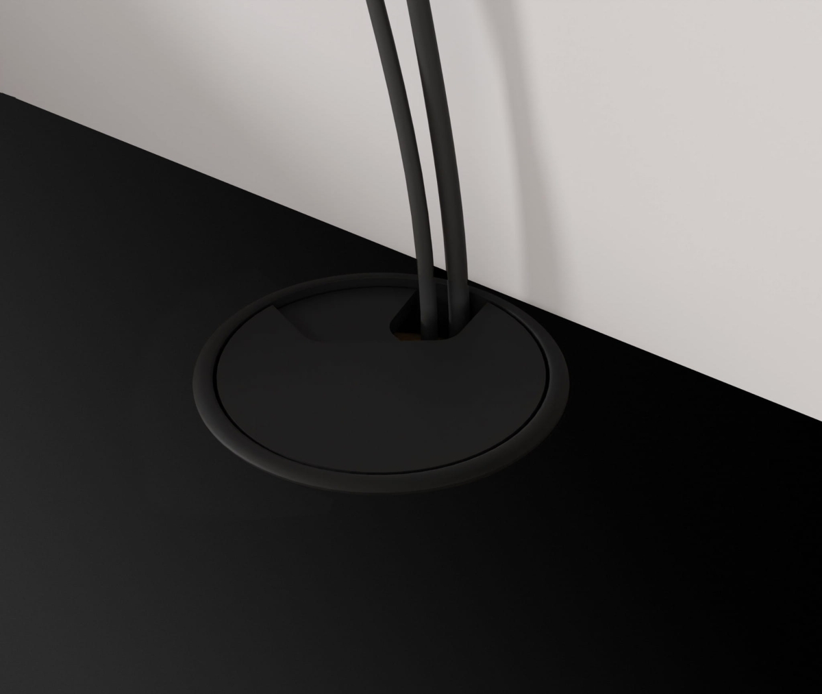 Szafka RTV wisząca Icarus 156 czarny mat / dąb artisan