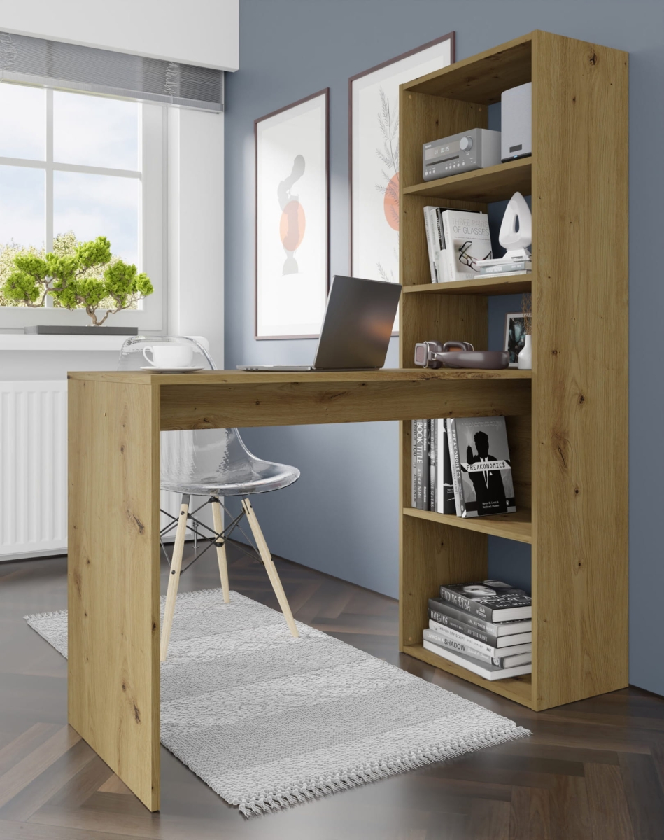 Biurko z regałem Harmony dąb artisan