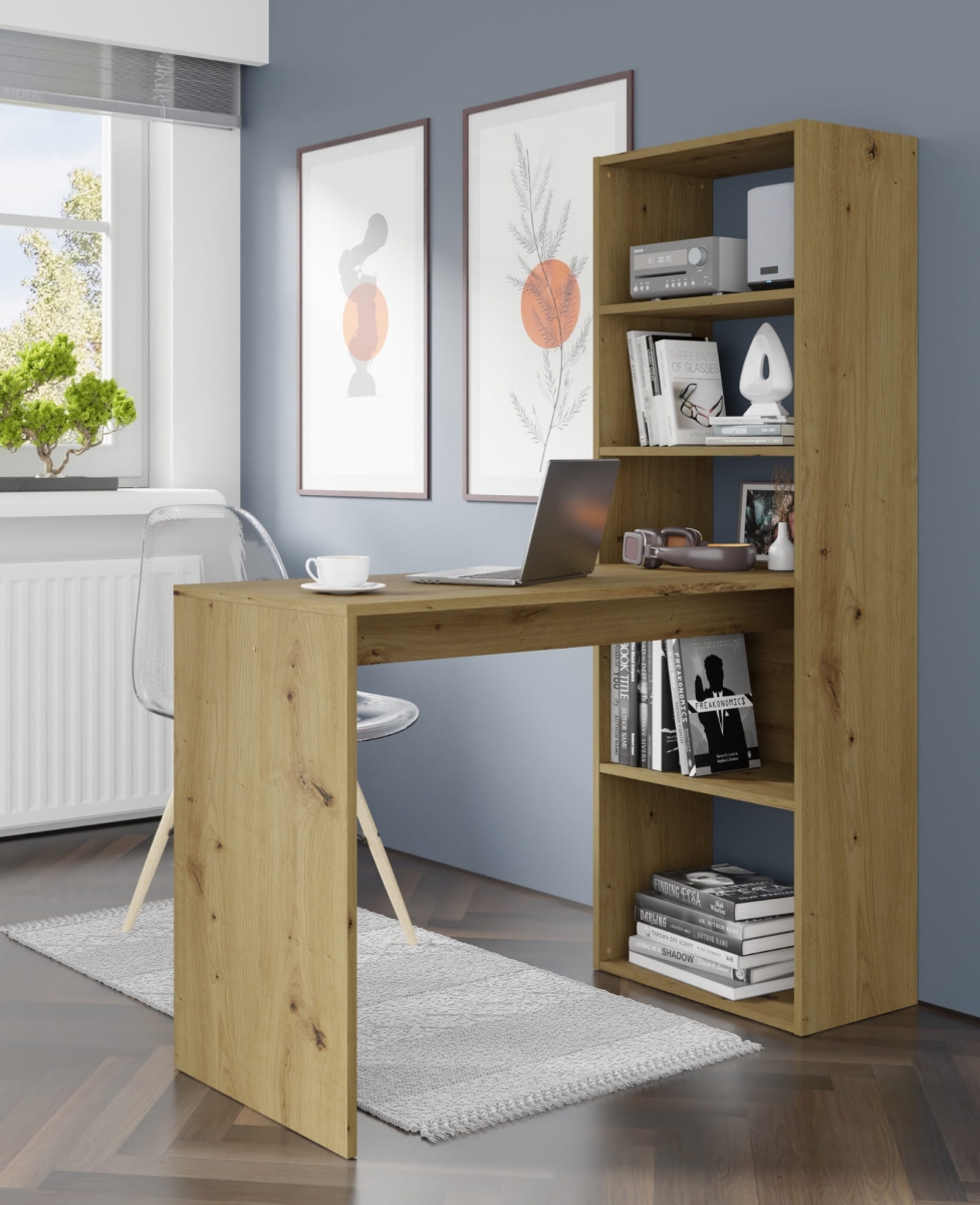 Biurko z regałem Harmony dąb artisan