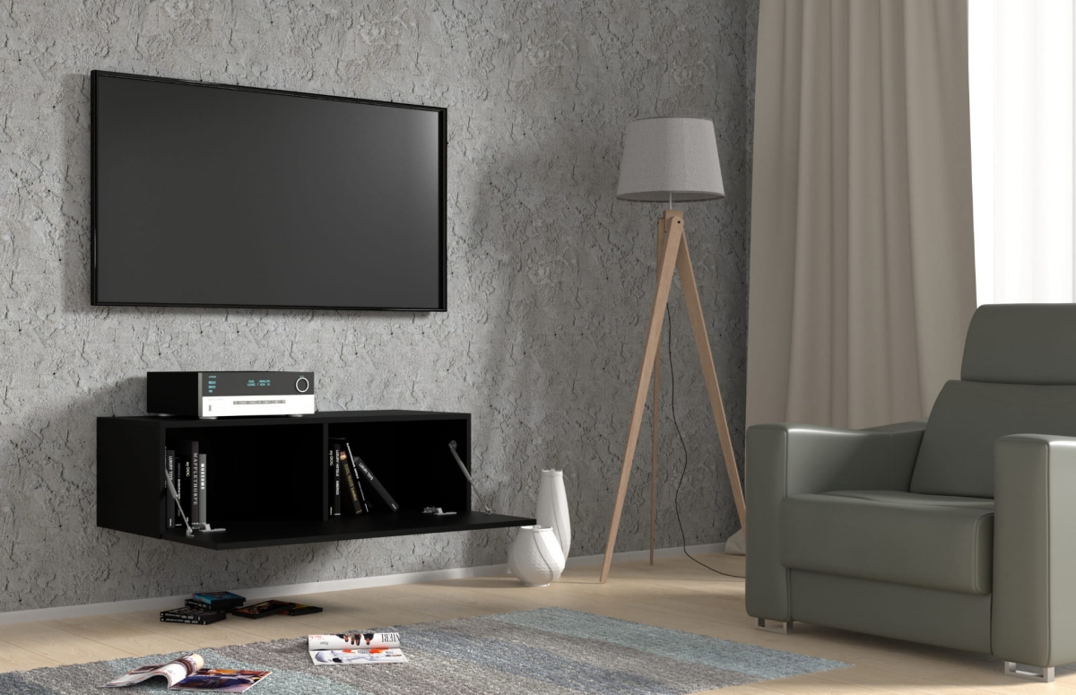 Szafka RTV Bingo 100 czarny mat