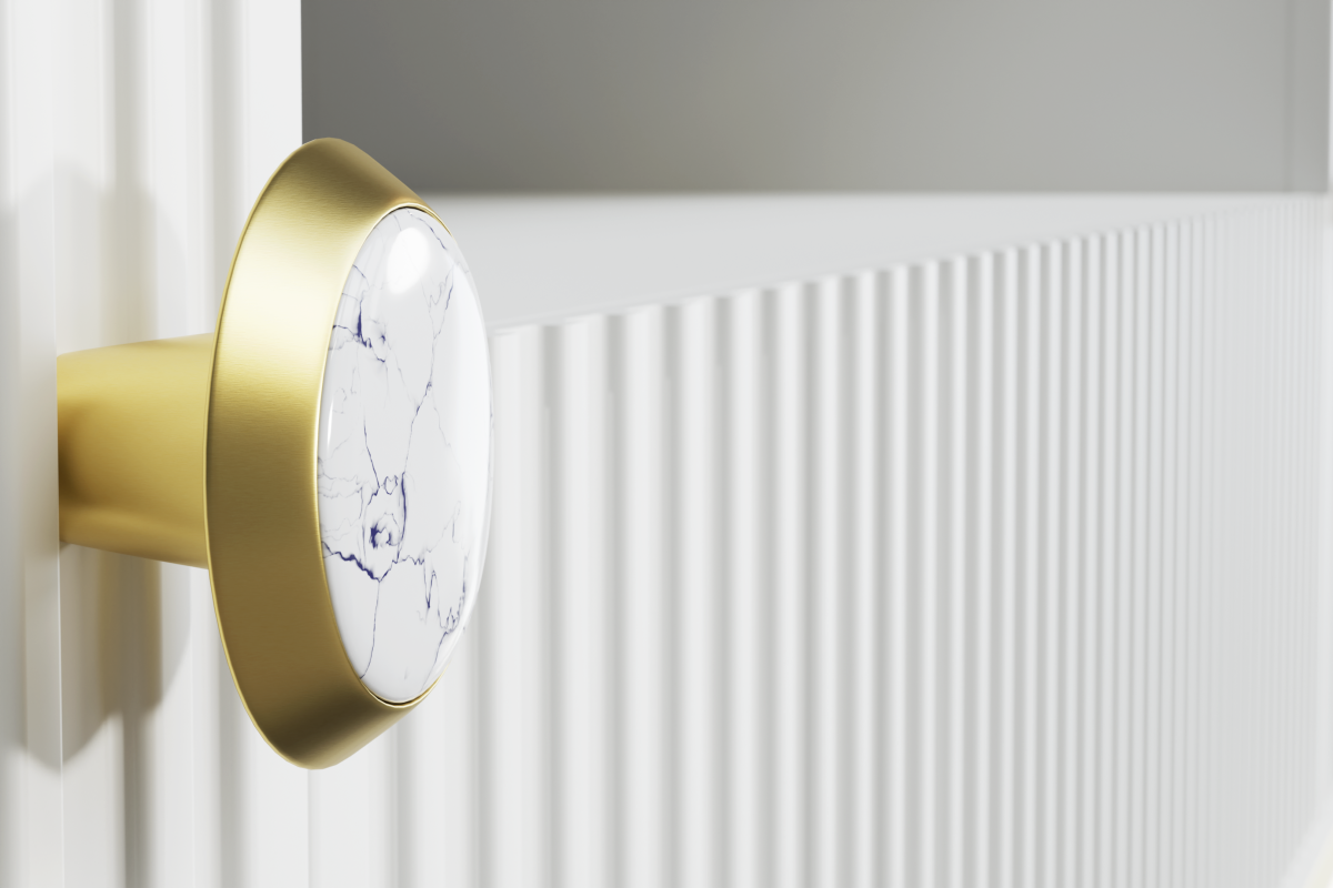 Szafka RTV Petra 180 2D1S biały mat