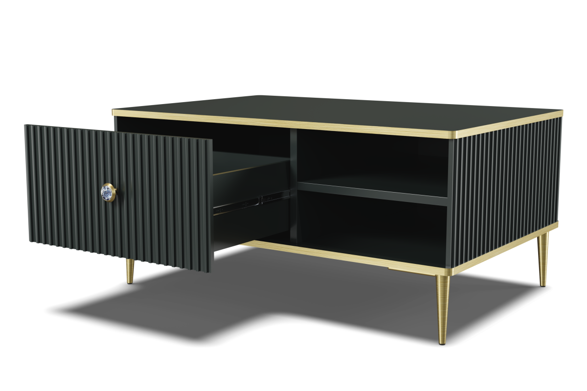 Stolik kawowy Petra 90x60 czarny mat