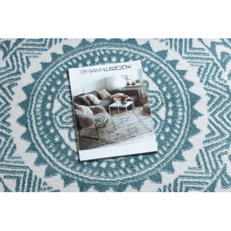 Dywan FUN Napkin serweta koło - niebieski koło 200 cm