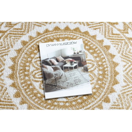 Dywan FUN Napkin serweta koło - złoty koło 100 cm