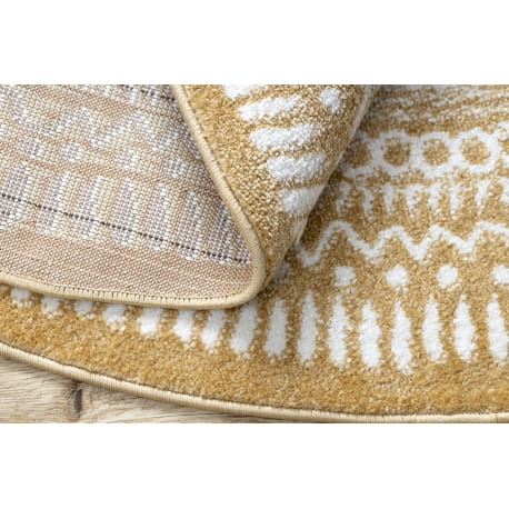 Dywan FUN Napkin serweta koło - złoty koło 200 cm