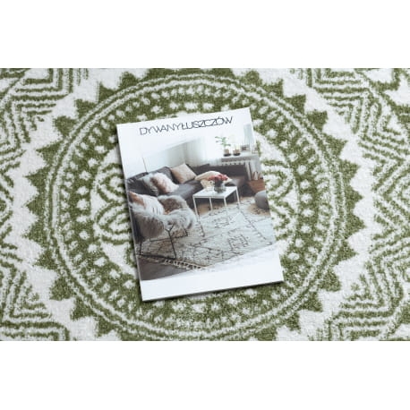 Dywan FUN Napkin serweta koło - zielony koło 200 cm